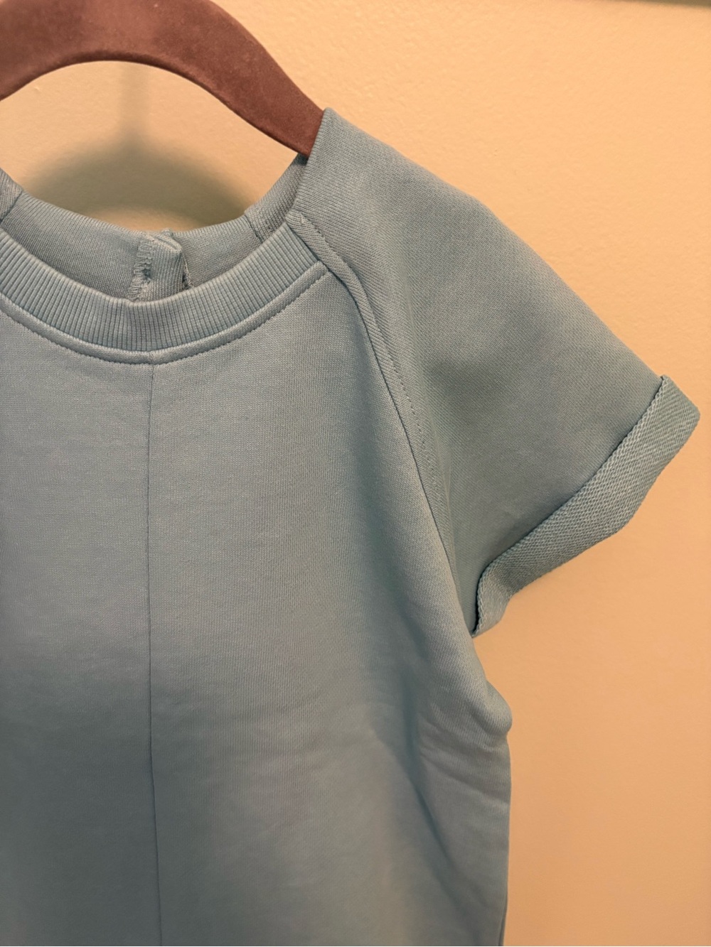 ZARA PLAIN PLUSH SHORT JUMPSUIT - Picture 5 of 9